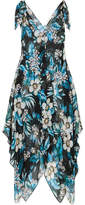 Thumbnail for your product : Diane von Furstenberg Knotted Floral-print Silk-chiffon Dress