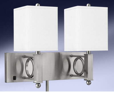 Medallion Lighting 2 - Light Brushed Steel