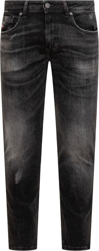 Diesel Logo-Patch Distressed Jeans