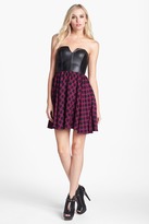 Thumbnail for your product : Ella Moss Faux Leather Dot Dress