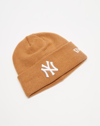 New Era Beanies - Iconic Exclusive - Knit Thin New York Yankees Beanie - Size One Size at The Iconic