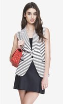 Thumbnail for your product : Express Black And White Striped Suit Vest