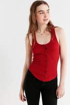 Thumbnail for your product : Out From Under Slinky Ribbed Button Tank Top