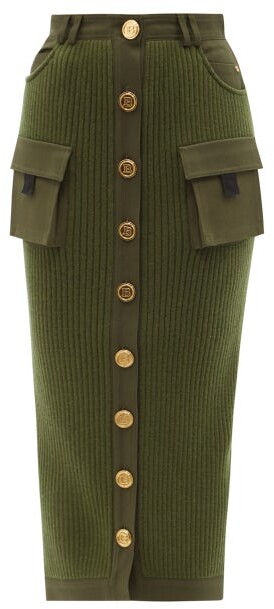 wool jersey skirt