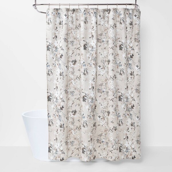 Threshold Neutral Floral Shower Curtain - ShopStyle