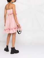 Thumbnail for your product : RED Valentino Strapless Ruffled Dress