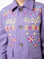 Thumbnail for your product : Mira Mikati Fair Isle Embroidered Coat