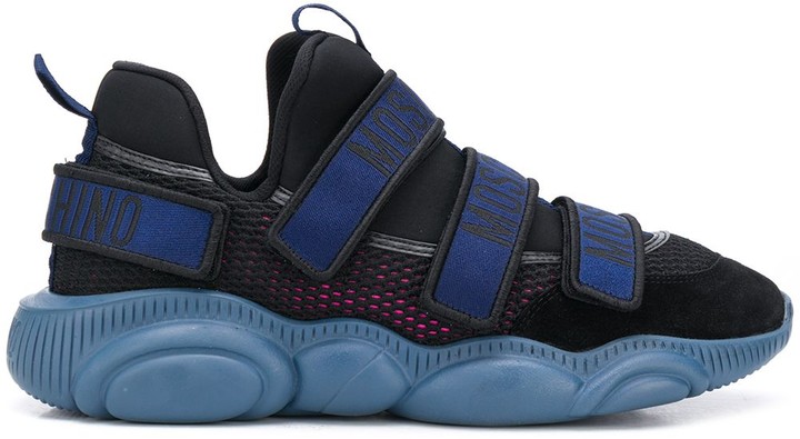 moschino logo strap sneakers