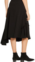 Thumbnail for your product : J.W.Anderson Asymmetric Crepe Midi Skirt - Black