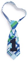 Thumbnail for your product : Mud Pie 'I'm One' Plaid Tie (Baby Boys)