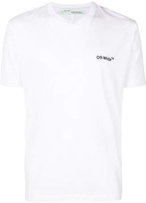 Off-White logo embroidered T-shirt