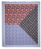 Thumbnail for your product : Stella McCartney Patchwork Silk & Modal Scarf