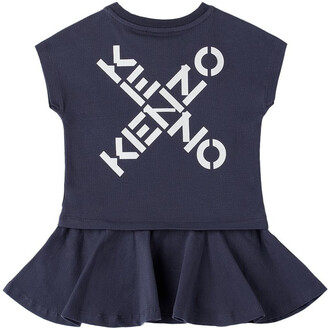 Kenzo Baby Gray Logo Dress