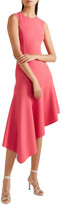 Thumbnail for your product : Michael Kors Collection Asymmetric Stretch-wool Cady Dress