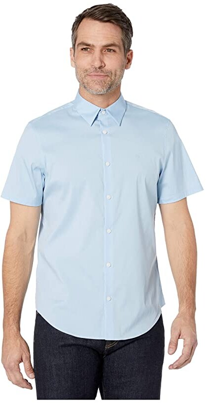 calvin klein men's short sleeve dress shirts