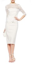 Thumbnail for your product : ChicNova Boat Neckline White Lace Dress