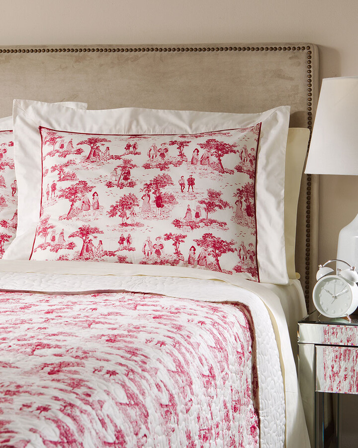 Toile Bedding The World S, Red Toile Duvet Cover King