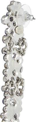 Kenneth Jay Lane Glass crystal cluster drop earrings