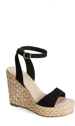black and tan wedges