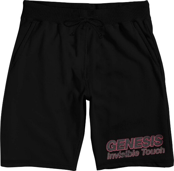 Genesis GenesisBandLogoMen'sBlackLoungeShortsWithDrawstring-XL