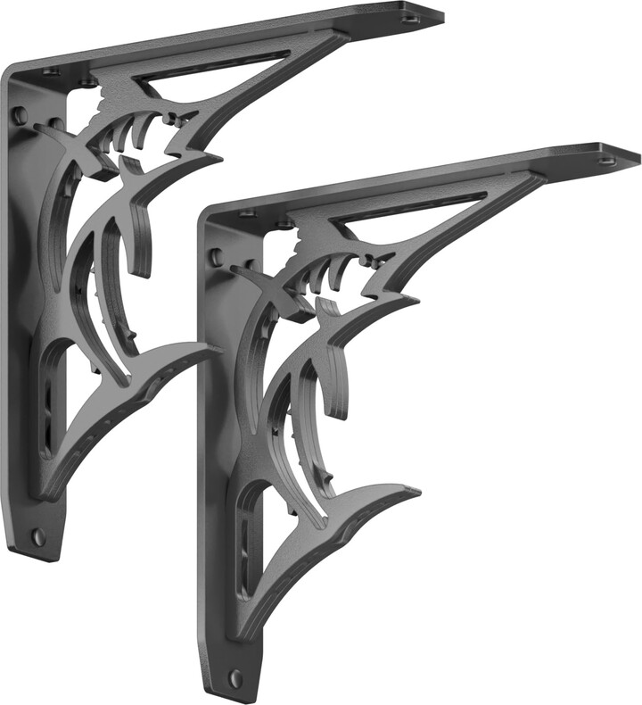 Starby BillFish Classic Heavy Duty Steel Fireplace Mantel Brackets