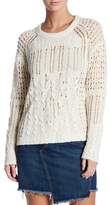 Thumbnail for your product : Inhabit Open-Stitch Crew Neck Wool Blend Sweater