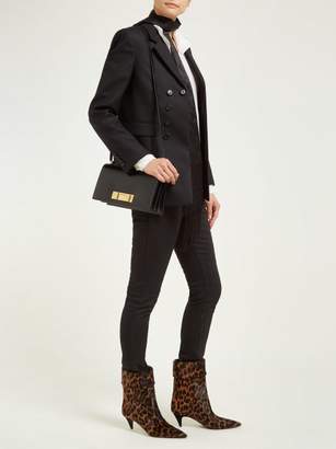 Saint Laurent Domino Leather Shoulder Bag - Womens - Black