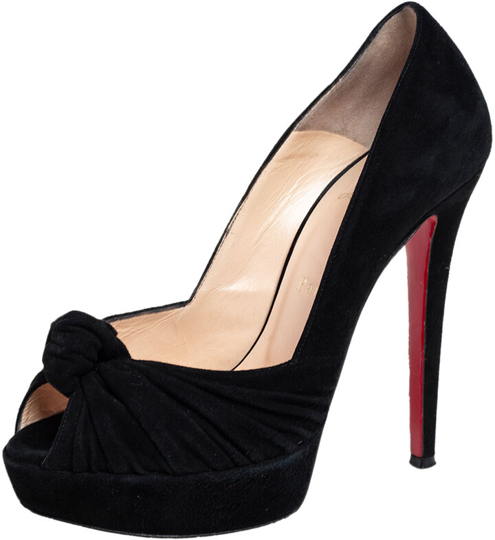 black peep toe louboutins