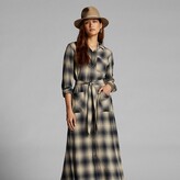 Thumbnail for your product : Double RL Ralph Lauren Ombré Plaid Belted Shirtdress