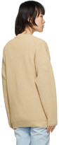 Thumbnail for your product : 032c Beige Logo Cardigan