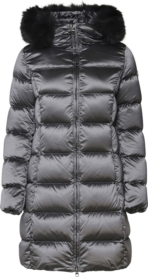 Puffer Coat With Fur Trim Hood ShopStyle