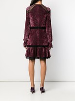 Thumbnail for your product : Talbot Runhof Mosaic Velvet Flared Dress