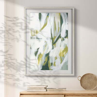 Ivy Bronx Emerald Ice I -Framed Print