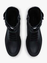 Thumbnail for your product : Kurt Geiger Recycled Wolf Leather Ankle Boots, Black