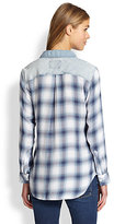 Thumbnail for your product : Rails Harper Denim-Front Button-Down Shirt