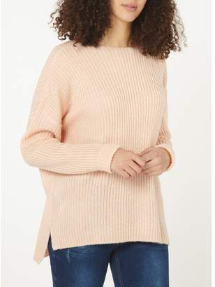 Dorothy Perkins Tall Nude Boxy Fit Ribbed Jumper