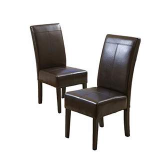 Best Selling Chocolate T-Stitch Leather Dining Chair