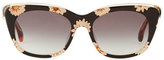 Thumbnail for your product : Toms Floral Plastic Cat-Eye Sunglasses, Navy