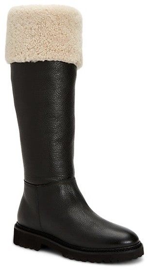 Shearling Lined Boots Knee High | Shop 