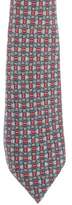 Thumbnail for your product : Hermes Column Print Silk Tie