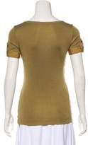 Thumbnail for your product : Gucci Silk Scoop Neck Top