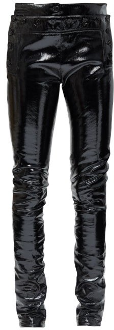 patent leather skinny jeans