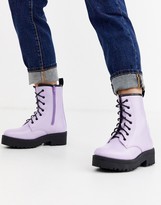 Thumbnail for your product : Truffle Collection military boot in lilac