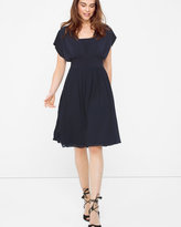 Thumbnail for your product : White House Black Market Genius Chiffon Convertible Navy Dress