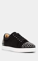 Thumbnail for your product : Christian Louboutin Men's Seavaste 2 Flat Suede Sneakers - Black