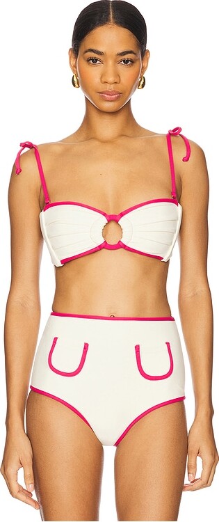 Montce Swim Tori Ties Bandeau Bikini Top