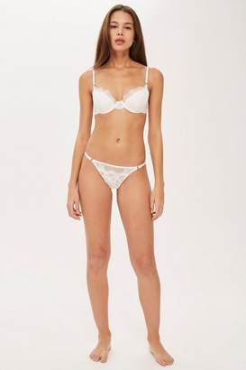 Topshop Womens Lace Half Padded Plunge Bra