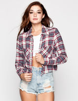 Thumbnail for your product : Mimichica MIMI CHICA Plaid Womens Crop Shirt