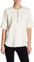 Thumbnail for your product : Theory Elbow Sleeve Split V-Neck Blouse