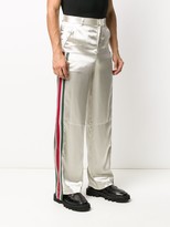 Thumbnail for your product : Ambush Side-Stripe Metallic Trousers